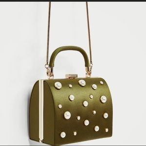 ZARA Beaded Minaudièrè Bag
